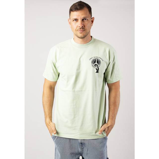 Obey - Peace Delivery Cucumber - T-Shirt - green - XL - 100% Cotton,Jersey