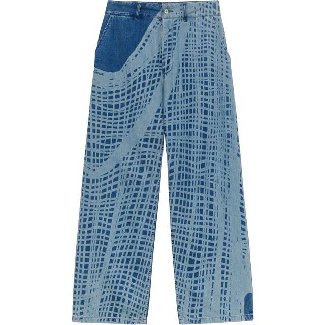 x Paula Ibiza Tie-Dye Baggy Denim Jeans - LT BL WT - 36 FR (4 US)