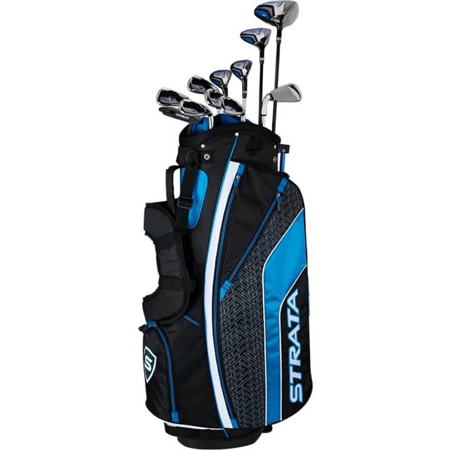 Callaway Golf herr Strata Ultimate komplett golfset (16-delar, vänster hand, stål) blå, 16 stycken (paket med 1)