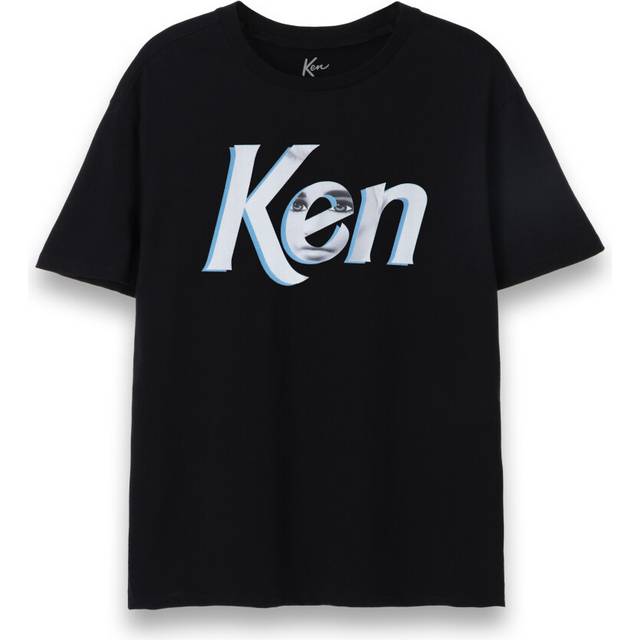 (Large) Barbie Short Sleeved T-Shirt (Mens Black)