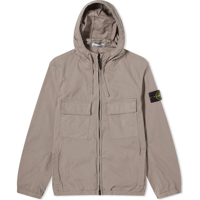 STONE ISLAND Supima Cotton Twill Overshirt - Beige