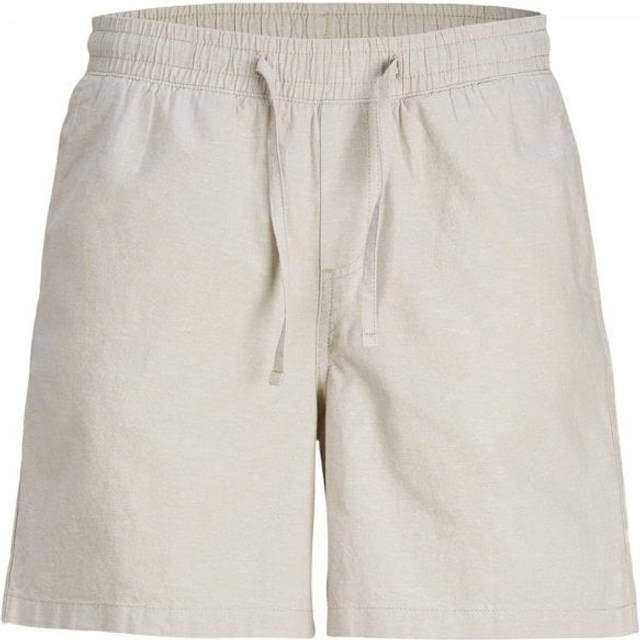 JACK&JONES PLUS JPSTJAIDEN JJSUMMER Linne BLE Short PLS, Crockery/detalj: melerad, 42 SE