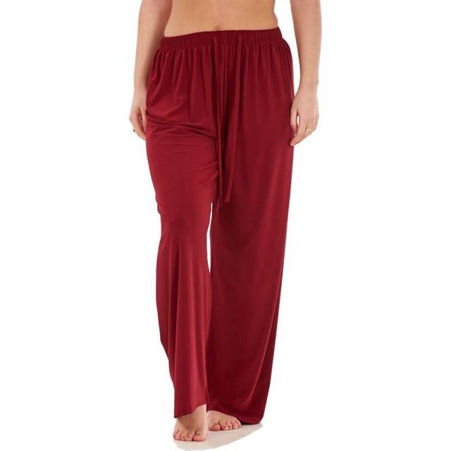 Women's wide leg lounge pants soft stretch yoga pajama trousers plus size