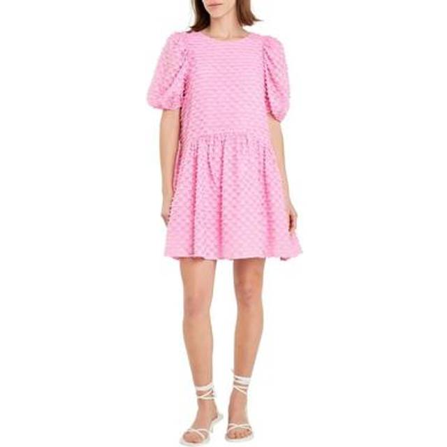 English Factory Checkered Mini Dress