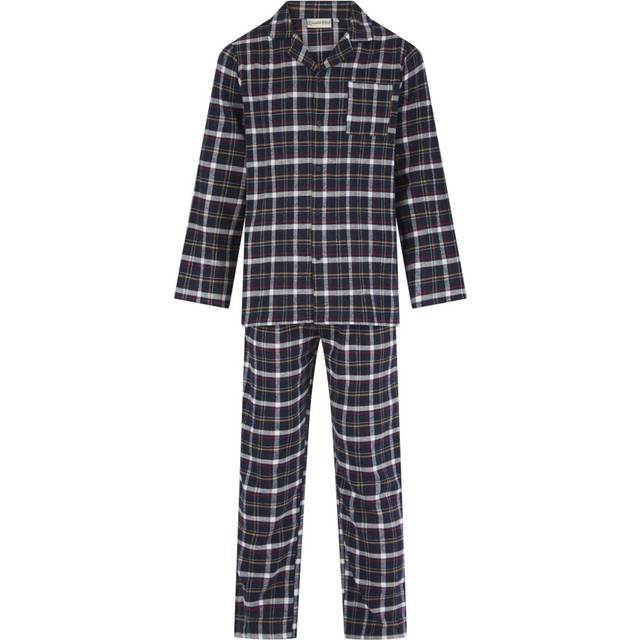 Walker Reid Mens Pyjamas Brushed Cotton Tailored Button Traditional Pj Set