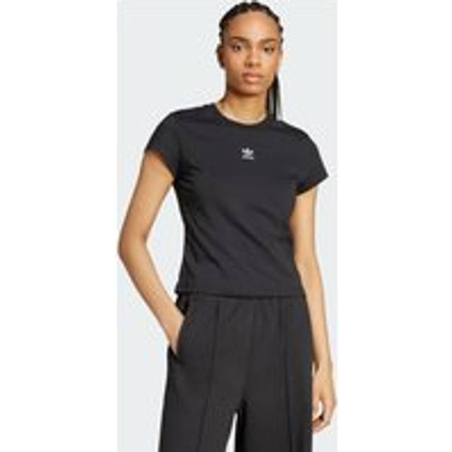 adidas Originals Womens Essentials Slim T-Shirt - Black, Black, Size Xs, Women - XS