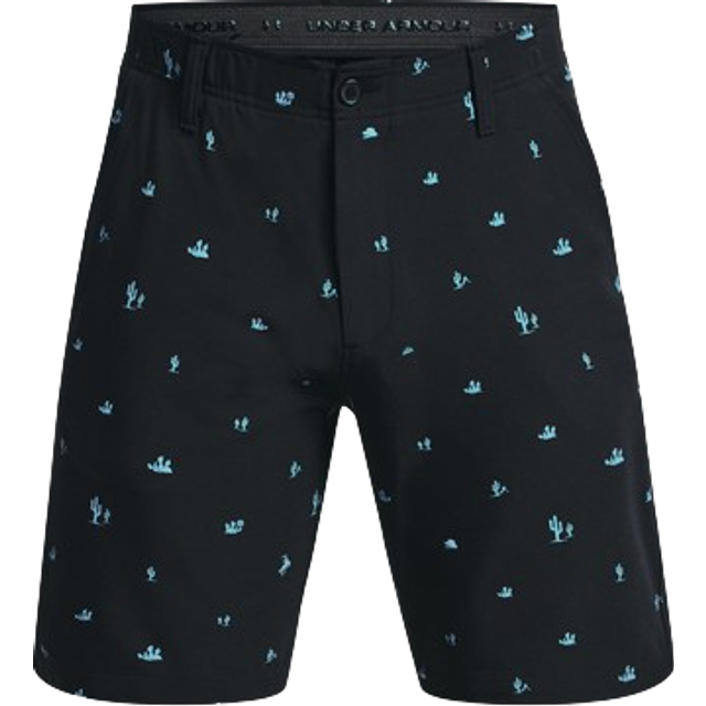UNDER ARMOUR UA DRIVE PRINTED TAPER SHORTS - BLACK / BLUE FOAM - 32"