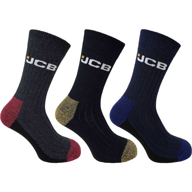 JCB JCBX000083 Boot Socks Pack of 3 Size 6 - 11 - Assorted