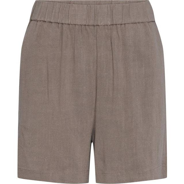 Pieces Pcvinsty HW Linen Shorts Fossil XS