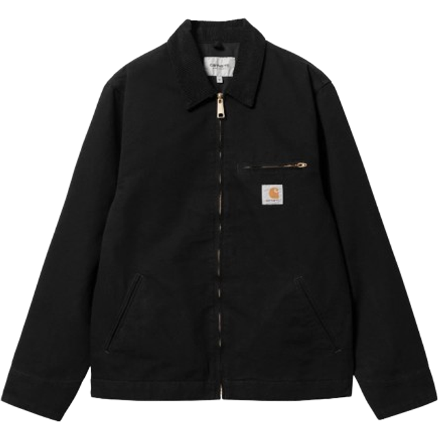 Jacket Carhartt WIP Detroit Jacket UNISEX Black/ Black Aged Canvas XS (XS)