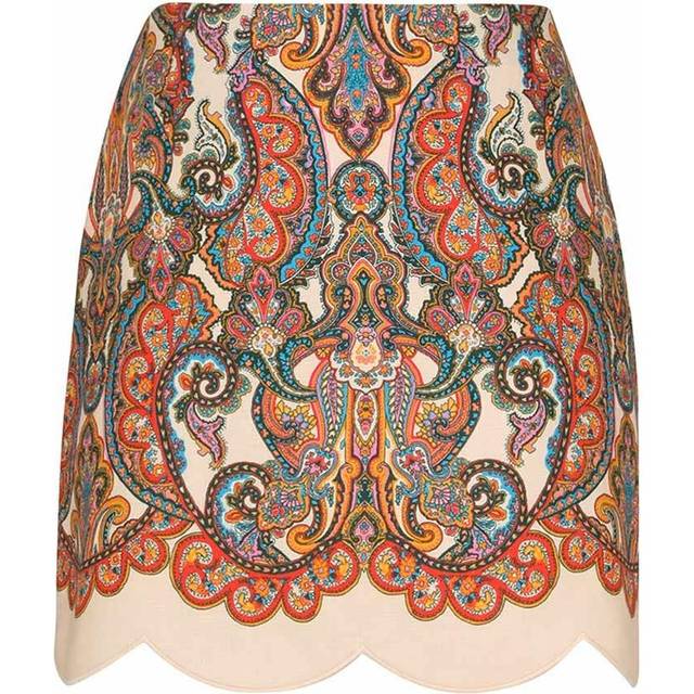 Zimmermann Womenspaisley Ottie Paisley-print Linen Mini Skirt L - Multi Paisley