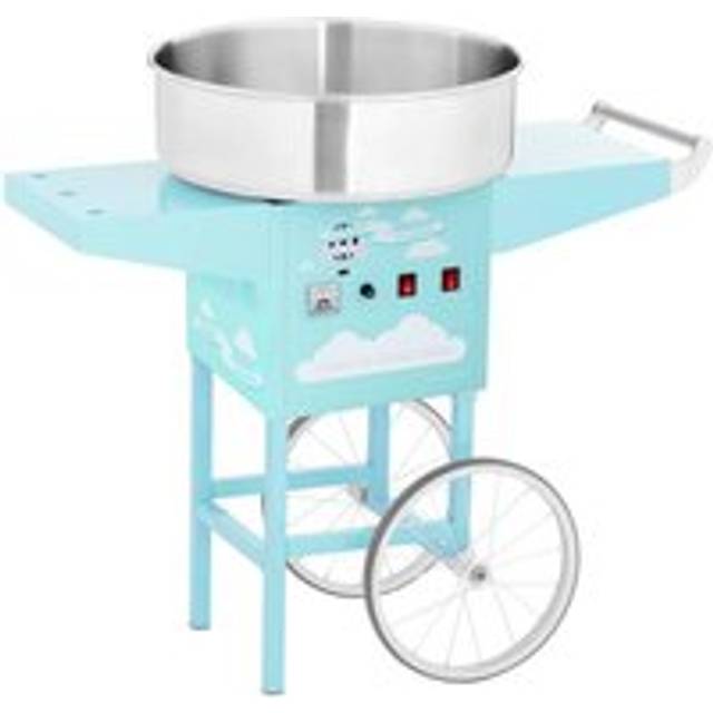 Royal Catering Sockervaddsmaskin med vagn - 52 cm - 1200 W - turkos RCZK-1200-BG