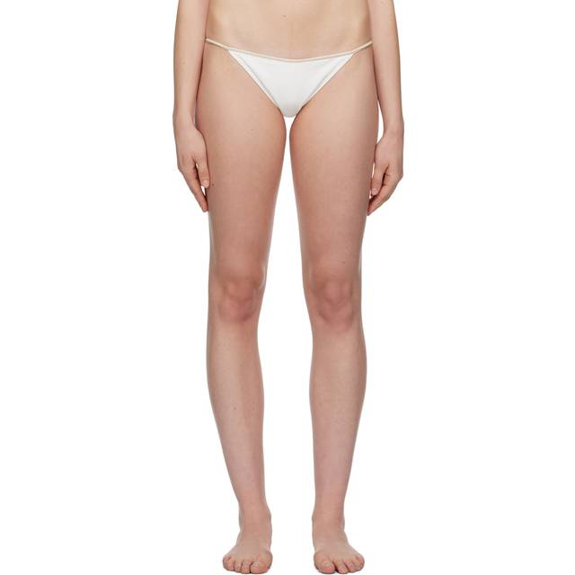 La Perla White Signature Bikini Bottom - 101 - NATURAL - L
