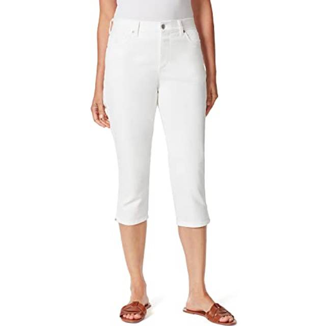Gloria Vanderbilt womens Amanda Capri Jeans  Vintage White  16 US