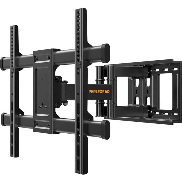 Perlegear TV Wall Bracket Max VESA 600x400 mm For 37-70 Inch LED LCD Plasma & Curved Screens up to 60kg Wall Mount Tilt Swivel Includes 1.8m HDMI...