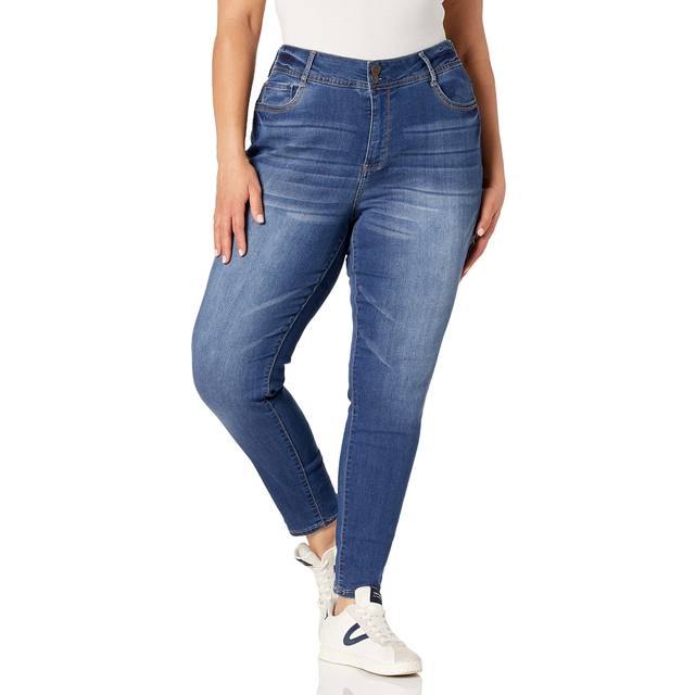WallFlower Womens Ultra Skinny Mid-Rise Insta Soft Juniors Jeans (Stan