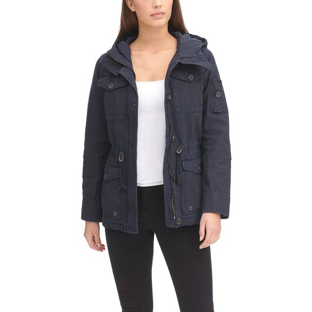 Levi's Women's Plus Cotton Four Pocket Hooded Field Jacket (Standard & Plus Sizes)  Navy  3X
