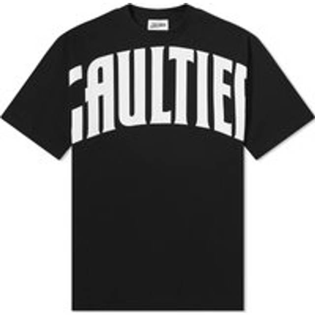 Jean Paul Gaultier Black 'The Large Gaultier' T-shirt - 0001-BLACK/WHITE - XS