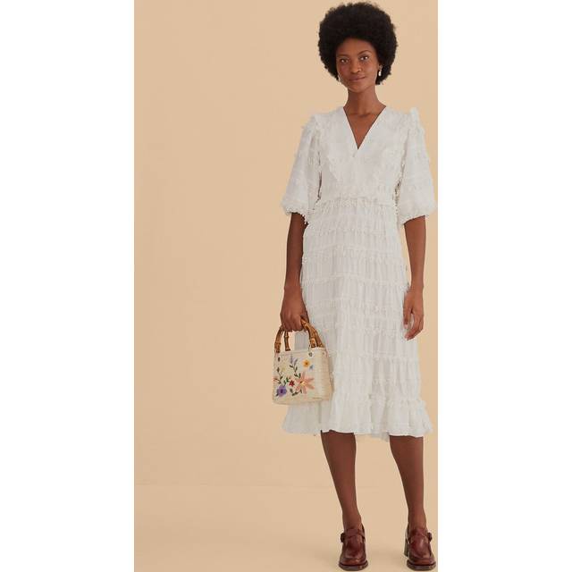 Farm Rio Ruffles Midi Dress