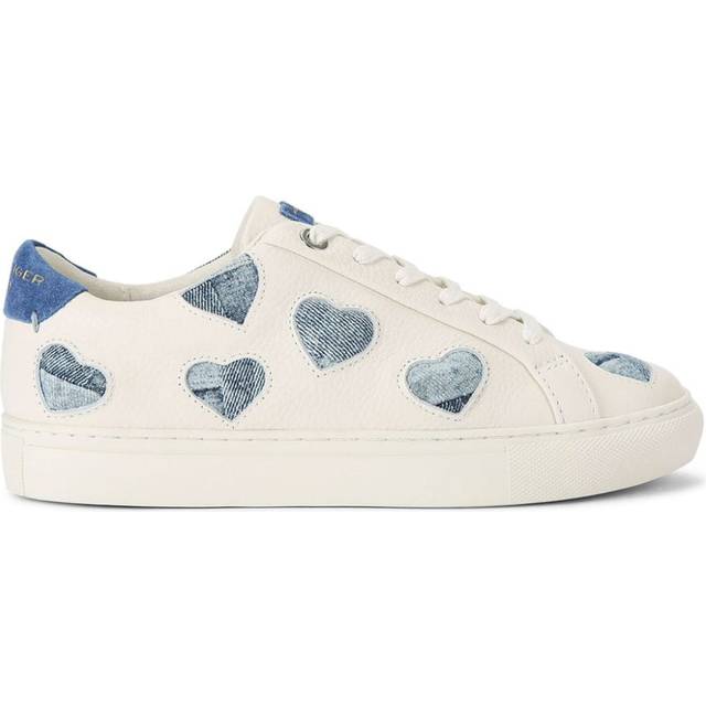 Kurt Geiger Women's Trainers Denim Leather Fabric Lane Love