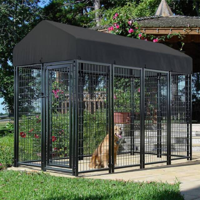 Heavy duty dog kennel pet welded metal playpen large animal cage outdoor indoor