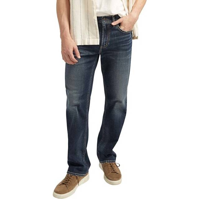 Silver Jeans Men's Classic Fit Straight Leg Denim Jeans Dark Wash - Size: 30W x 30L