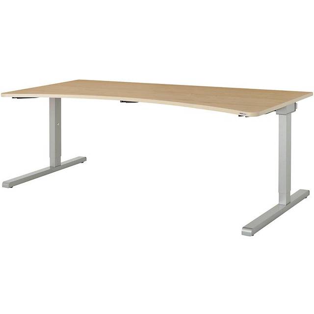 mauser width 2000 mm, width 2000 mm, maple finish top, aluminium coloured frame