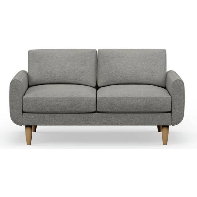 Hutch Fabric Round Arm 2 Seater Sofa - Dove Grey