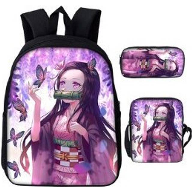 (47) Japanese comics around the children's backpack digital printing Oxford cloth cartoon pencil case, children's gifts