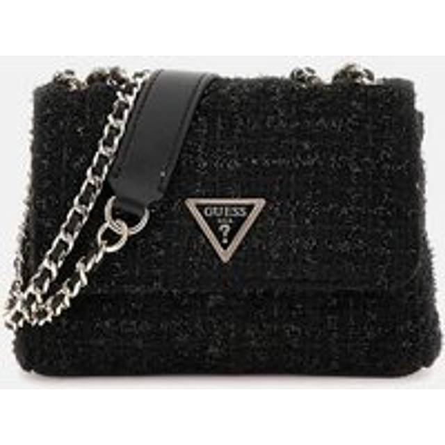 Guess Giully Tweed Mini Crossbody - Black - T/U