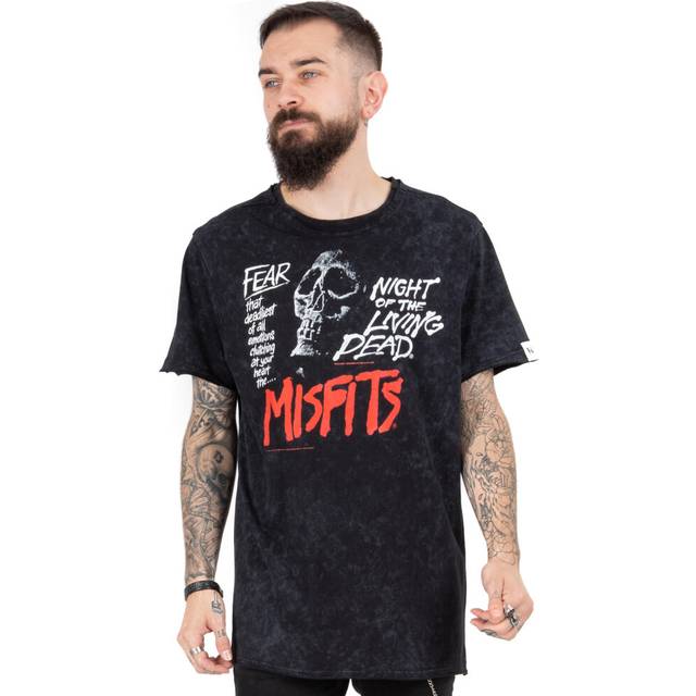 (2XL) Misfits T-Shirt Unisex Punk Rock Song Band Music Gifts Black Tee