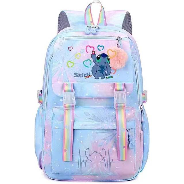 (A2) NEW Kids Lilo Stitch Backpack Rucksack Student Handbag Laptop Travel Bag Gifts