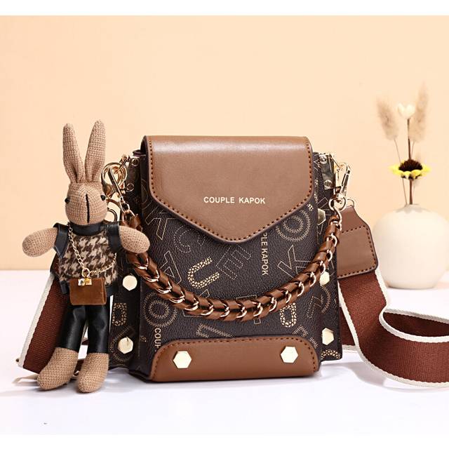 (Coffee) Trendy Womens Singleshoulder Bag With Polyester Lining For Everyday Outfits