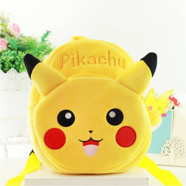 (03Kachu (round shoulders)) Cute plush backpack 0-2 years old kindergarten baby school bag