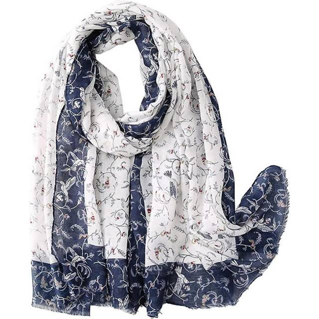 Women's Scarf Long Soft Floral Print Lightweight Neck Scarves Shawl Wrap Ladies