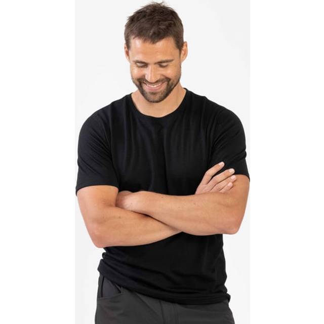Merino Light Tee M - Svart (M)