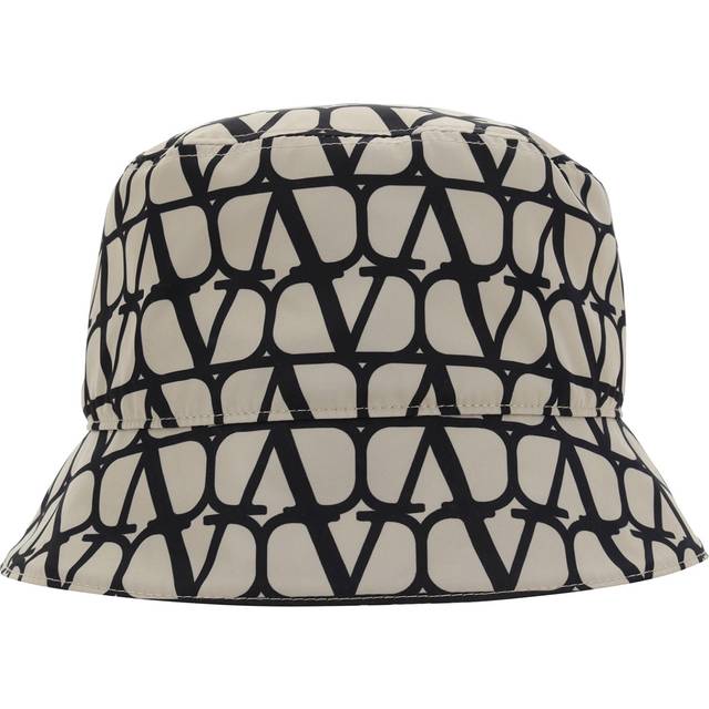 Valentino Garavani Toile Iconographe Nylon Bucket Hat Man BEIGE/BLACK 58