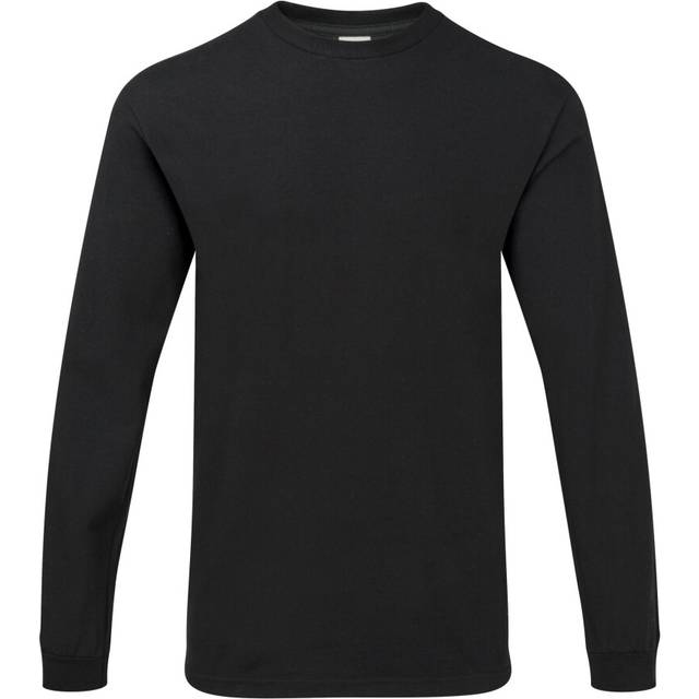 (XL, Black) Gildan Mens Hammer Heavyweight Long Sleeve T-Shirt