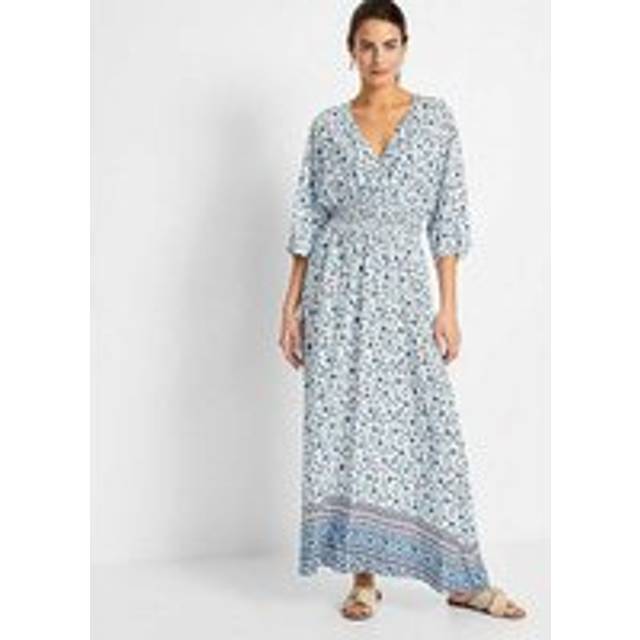 bonprix Gypsy Maxi Dress - Blue Floral