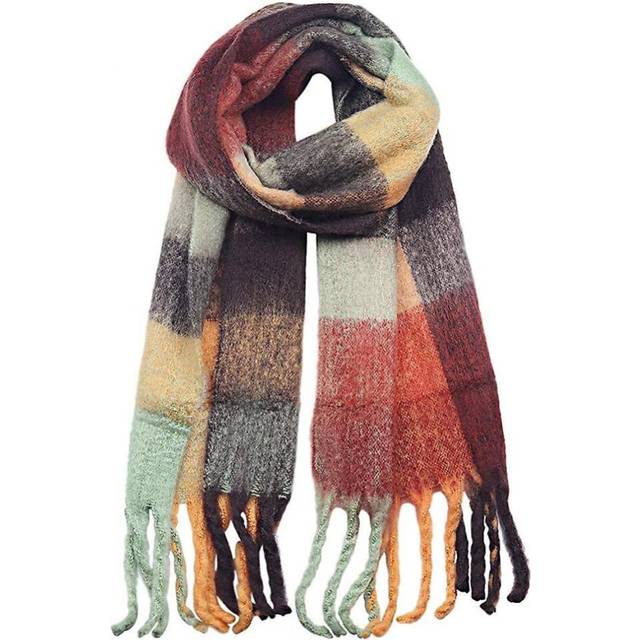 Women Scarves Women Neckerchief Stole Long Wool Warm Thick Stylish Soft Autumn