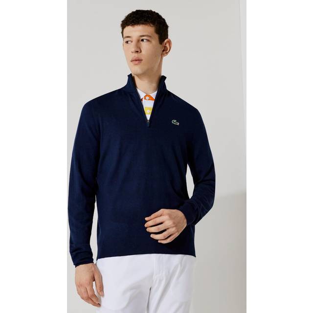 Navy 1/4 Zip Wool Blend Jumper (S)