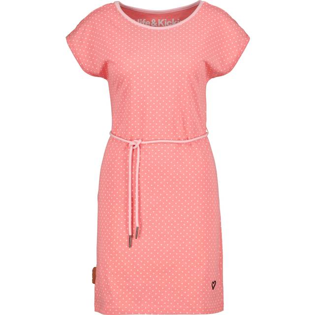 ALIFE AND KICKIN Damen Sommer-Kleid Mini-Kleid gepunktetes Baumwoll-Kleid 58053300 Rosa