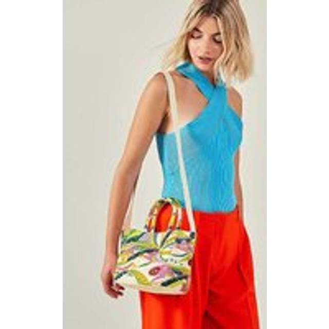 Accessorize Embellished Handheld Bag - Pastel Multi