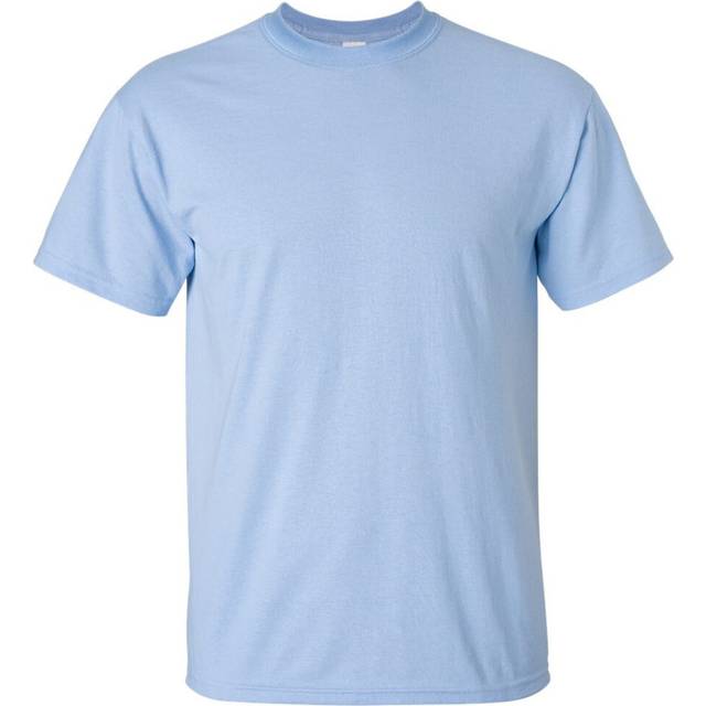 (Light Blue, M) T-SHIRT Blank Plain Basic Tee S - 5XL Small Big Men's Cotton Premium Quality