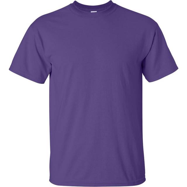 (Purple, L) T-SHIRT Blank Plain Basic Tee S - 5XL Small Big Men's Cotton Premium Quality