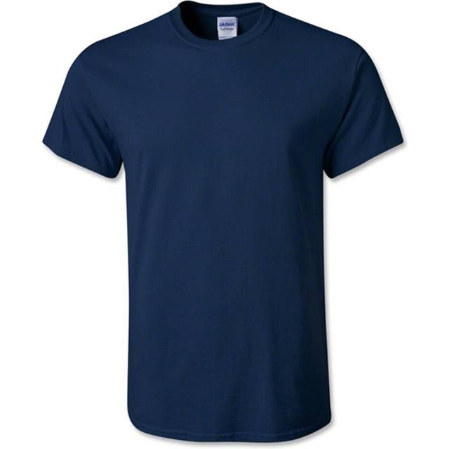 (Navy Blue, L) T-SHIRT Blank Plain Basic Tee S - 5XL Small Big Men's Cotton Premium Quality