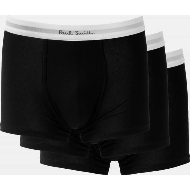 Paul Smith Three-Pack Black & White Logo-Woven Boxer Briefs - 79 Black - XXL