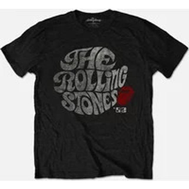 (S, Black) The Rolling Stones Unisex Adult 82 Swirl Eco Friendly Logo T-Shirt