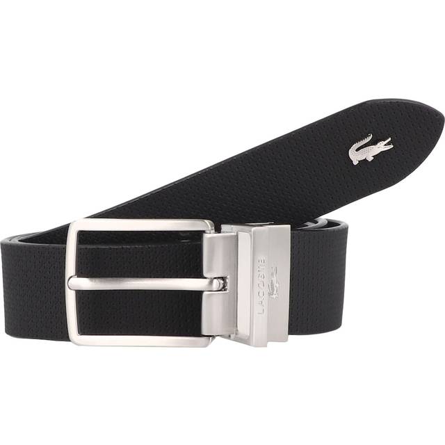 Lacoste Chantaco Reversible Leather Belt Size 37.5 inches Black
