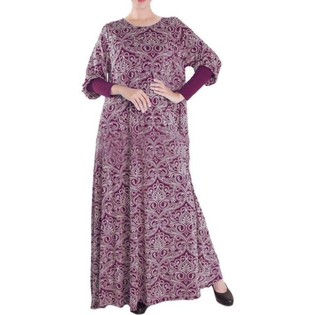 (purple) Muslim Women Garments Sunday Clothes Dress